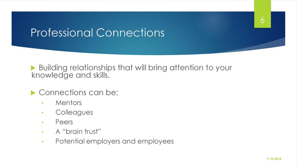 Importance of networking during degree education